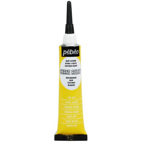 Konturówka do szkła/ceramiki Pebeo Cerne Relief 20ml, Złota/King Gold